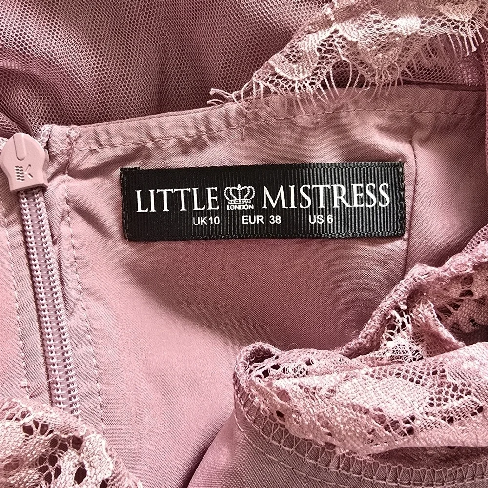 Little Mistress Heidi Lace Overlay Maxi Dress - Picture 9 of 13